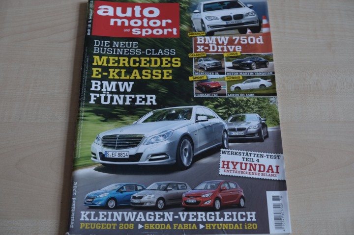 Deckblatt Auto Motor und Sport (18/2012)